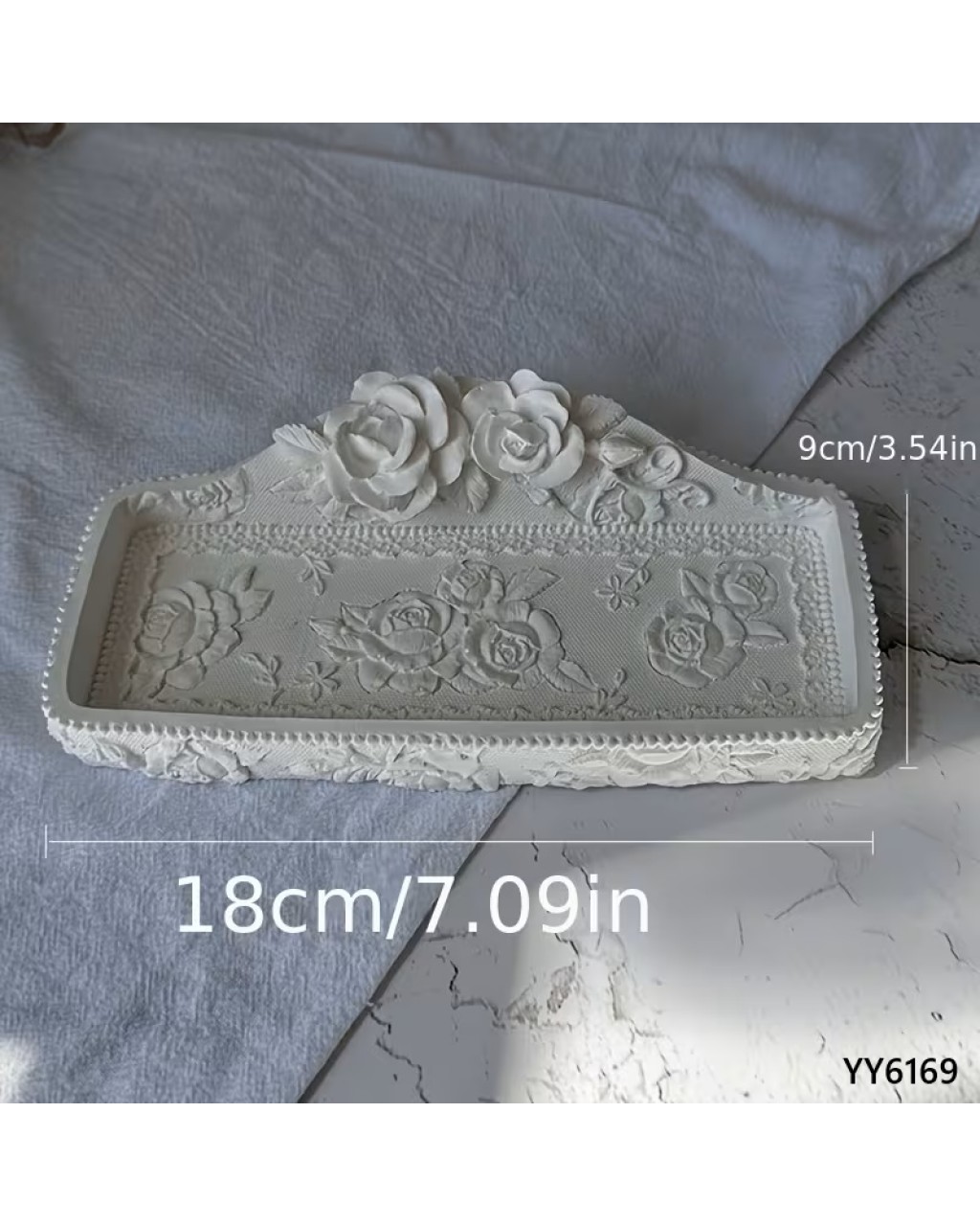 YY6169 GÜL TASARIMLI TAKILIK SUNUMLUK SİLİKON KALIP
