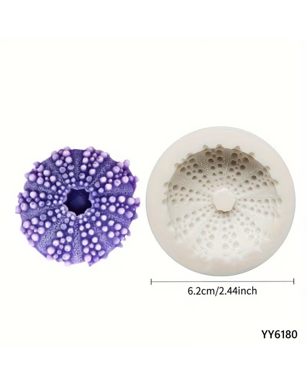 YY6180 DENİZ KESTANESİ  MUMLUK SİLİKON KALIP